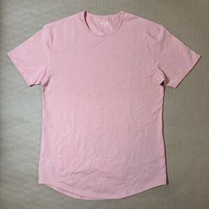 BYLT T-Shirt Mens Small Salmon‎ Cotton Drop Cut Crew Neck Short Sleeve Pullover